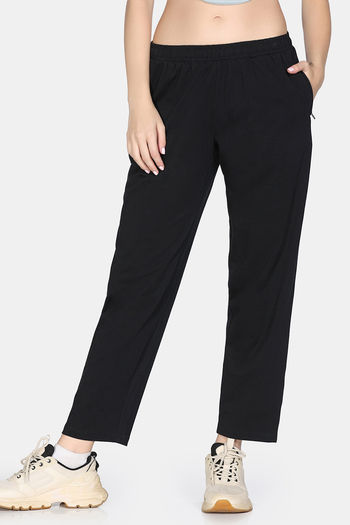 Buy Zivame 2 Mile Fashion Knit Cotton Loungewear Bottom - Black Beauty